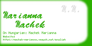 marianna machek business card